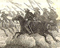 La caballería en Viana. (Detalle)